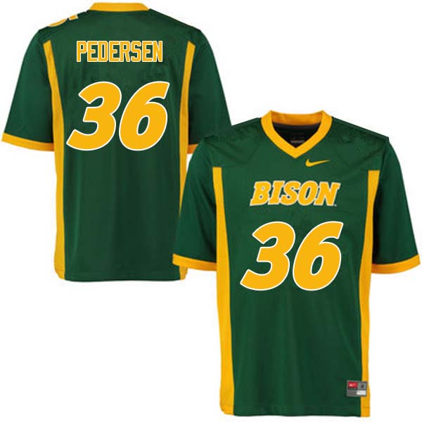 Men #36 Cam Pedersen North Dakota State Bison College Football Jerseys Sale-Green